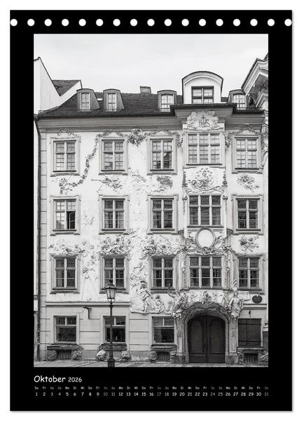 Produktbild: Liebenswertes M&uuml;nchen 2026 - Stilisierte Fotografien in schwarzwei&szlig; (Tischkalender 2026 DIN A5 hoch), CALVENDO Monatskalender