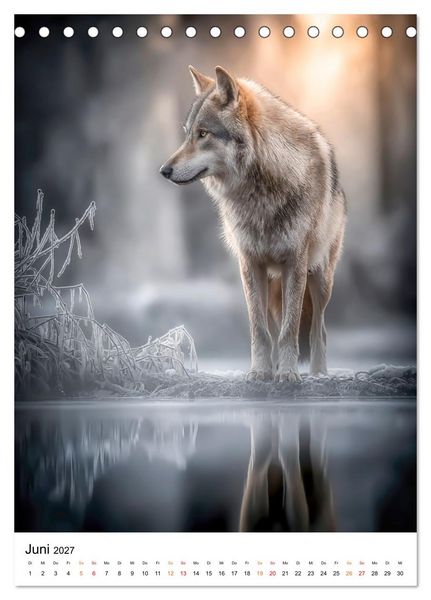 Produktbild: Tiere im Winter - eisige Eleganz (Tischkalender 2027 DIN A5 hoch), CALVENDO Monatskalender