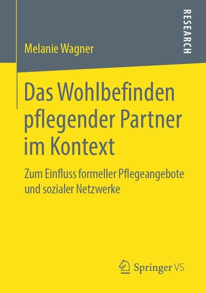 Produktbild: Das Wohlbefinden pflegender Partner im Kontext