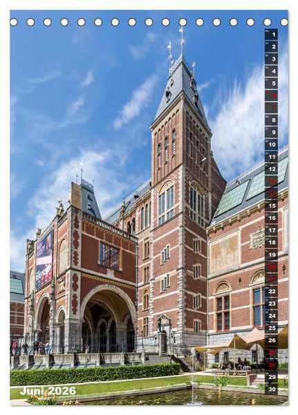 Produktbild: AMSTERDAM Charmantes Stadtherz (Tischkalender 2026 DIN A5 hoch), CALVENDO Monatskalender