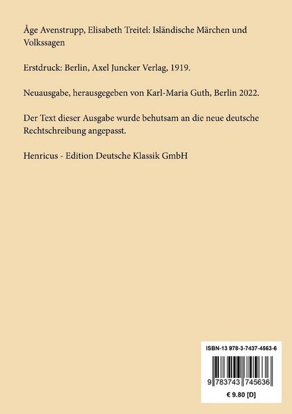 Produktbild: Isl&auml;ndische M&auml;rchen und Volkssagen