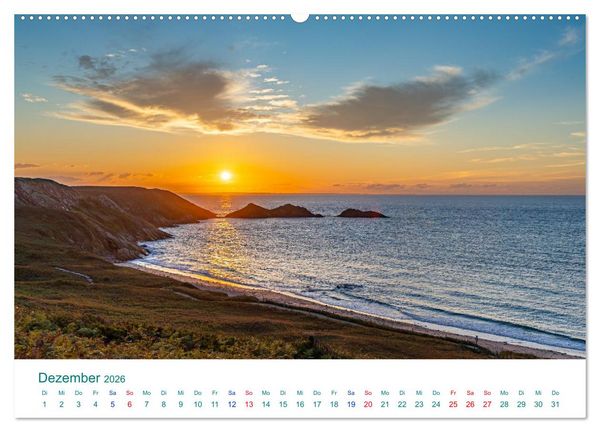 Produktbild: Smaragdk&uuml;ste C&ocirc;te d'&Eacute;meraude. Der malerische Norden der Bretagne (hochwertiger Premium Wandkalender 2026 DIN A2 quer), Kunstdruck in Hochglanz