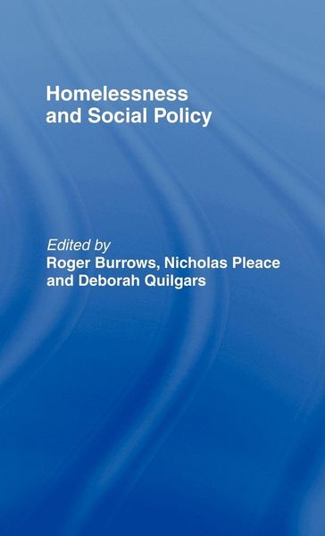 Produktbild: Homelessness and Social Policy