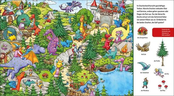 Produktbild: Suche und finde! Sound-Wimmelbuch - Drachen und Ritter