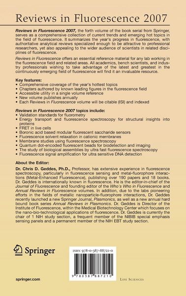 Produktbild: Reviews in Fluorescence 2007