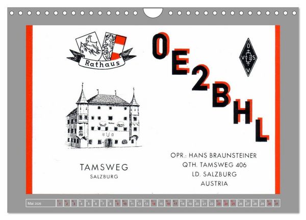 Produktbild: Austria calling - Amateurfunk in &Ouml;sterreich (Wandkalender 2026 DIN A4 quer), CALVENDO Monatskalender