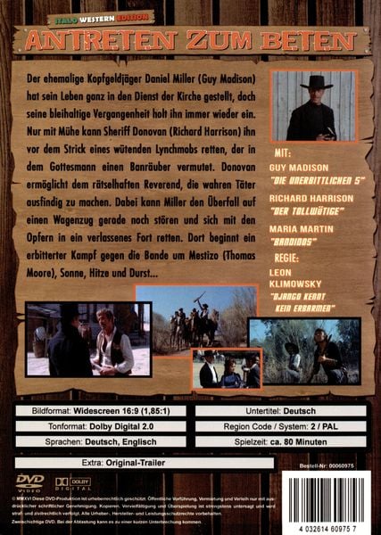 Produktbild: Antreten zum Beten - Italo-Western-Edition