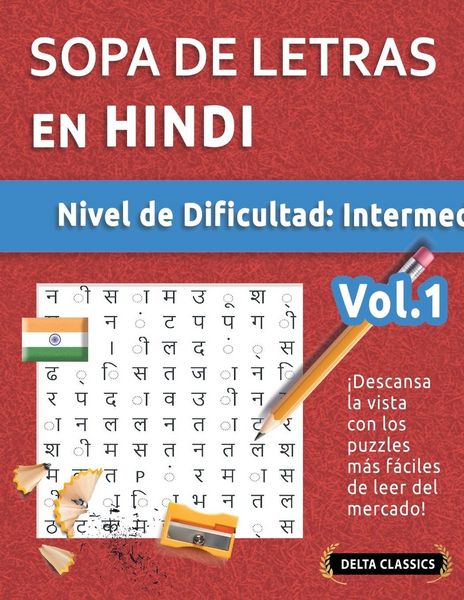 Produktbild: Sopa De Letras En Hindi - Nivel De Dificultad