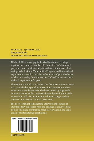 Produktbild: Negotiated Risks