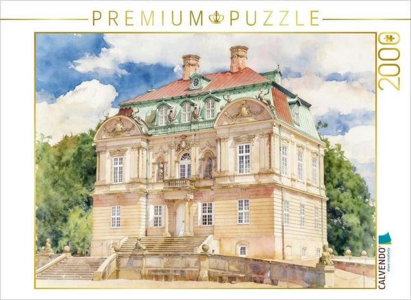 CALVENDO Puzzle Jagdschloss Eremitage | 2000 Teile Lege-Größe 90 × 67 cm Foto-Puzzle für glückliche Stunden