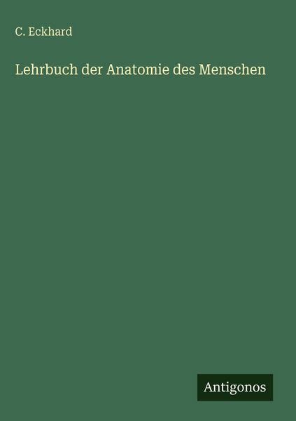 Produktbild: Lehrbuch der Anatomie des Menschen