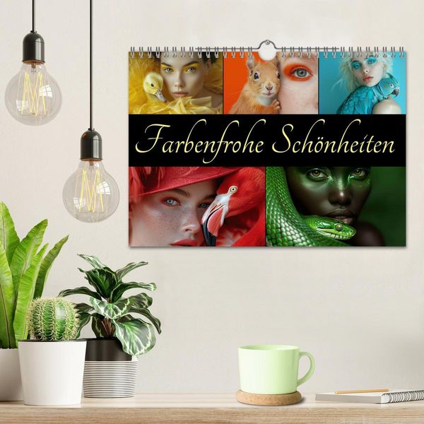 Produktbild: Farbenfrohe Sch&ouml;nheiten (Wandkalender 2026 DIN A4 quer), CALVENDO Monatskalender