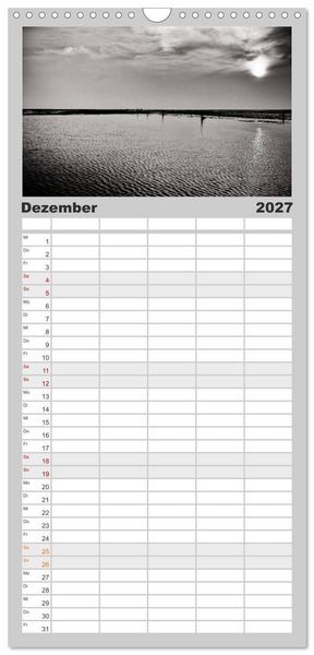 Produktbild: Familienplaner 2027 - Ein Blick auf Husum mit 5 Spalten (Wandkalender, 21 x 45 cm) CALVENDO