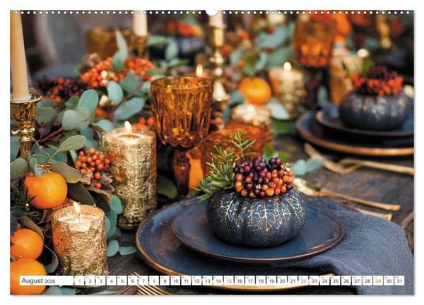 Produktbild: Kulinarische Eleganz (Wandkalender 2026 DIN A2 quer), CALVENDO Monatskalender