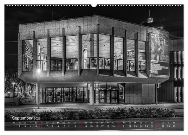 Produktbild: Heilbronn bei Nacht (hochwertiger Premium Wandkalender 2026 DIN A2 quer), Kunstdruck in Hochglanz