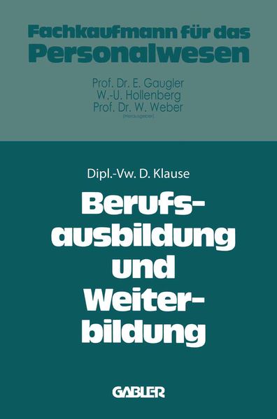 Produktbild: Berufsausbildung und Weiterbildung
