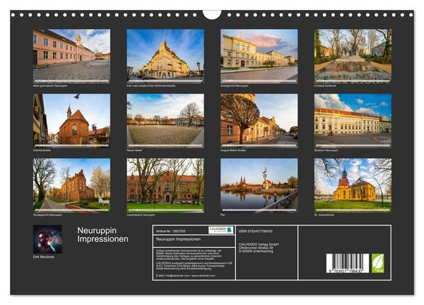 Produktbild: Neuruppin Impressionen (Wandkalender 2026 DIN A3 quer), CALVENDO Monatskalender