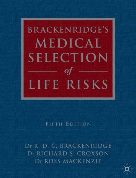 Produktbild: Brackenridge's Medical Selection of Life Risks
