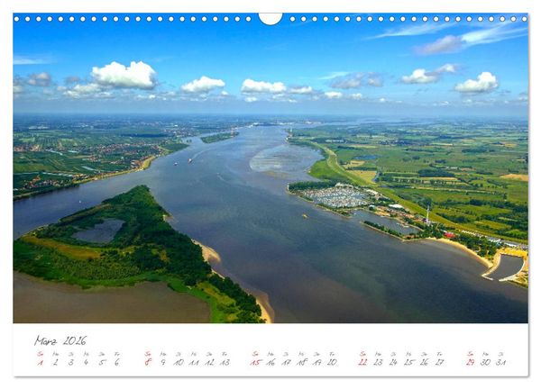 Produktbild: Die Elbe Impressionen (Wandkalender 2026 DIN A3 quer), CALVENDO Monatskalender