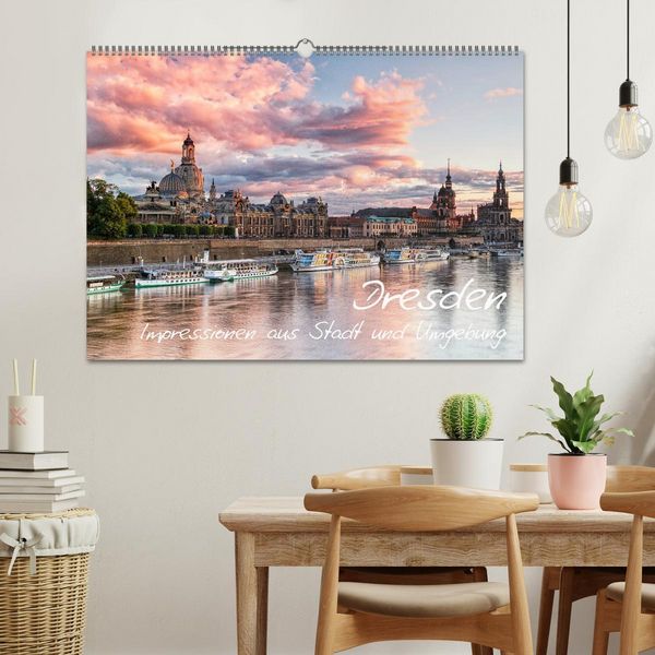 Produktbild: Dresden: Impressionen aus Stadt und Umgebung (Wandkalender 2026 DIN A2 quer), CALVENDO Monatskalender