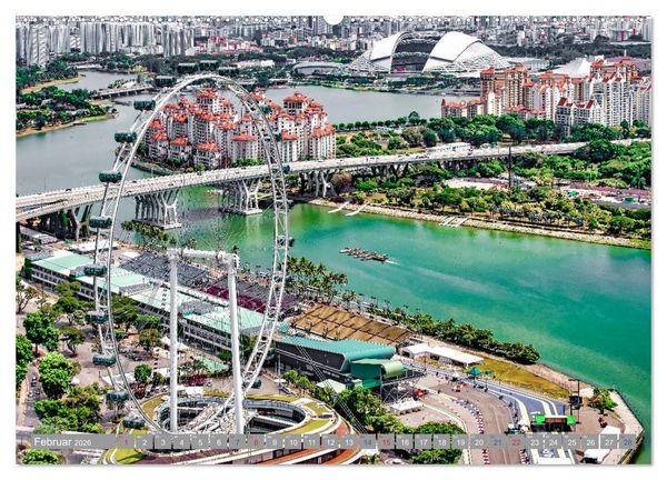 Produktbild: Singapur - Asiatische Lifestyle Metropole (Wandkalender 2026 DIN A2 quer), CALVENDO Monatskalender