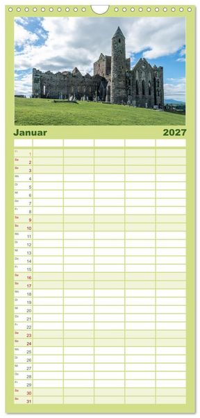 Produktbild: Familienplaner 2027 - Mystisches Irland mit 5 Spalten (Wandkalender, 21 x 45 cm) CALVENDO