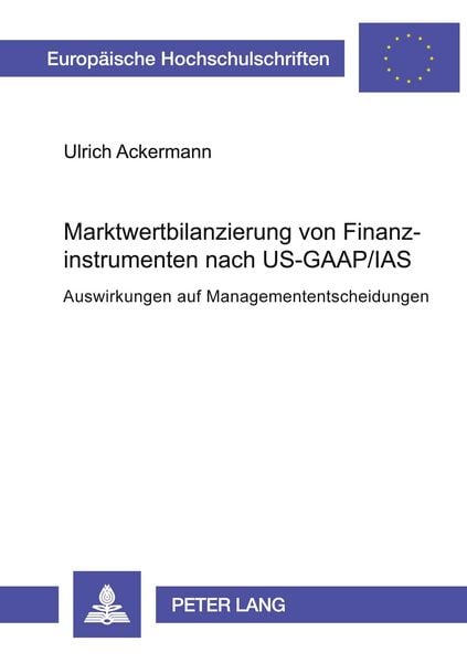 Produktbild: Marktwertbilanzierung von Finanzinstrumenten nach US-GAAP/IAS