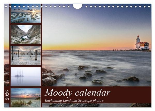 Produktbild: Moody calendar (Wall Calendar 2026 DIN A4 landscape), CALVENDO 12 Month Wall Calendar