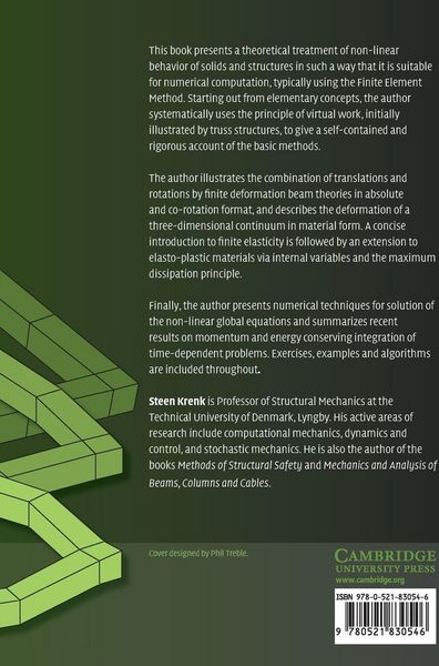 Produktbild: Non-linear Modeling and Analysis of Solids and Structures