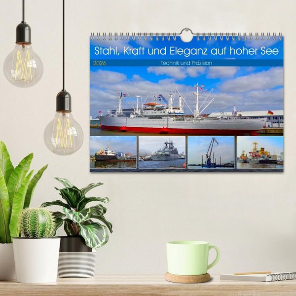 Produktbild: Stahl, Kraft und Eleganz auf hoher See (Wandkalender 2026 DIN A4 quer), CALVENDO Monatskalender