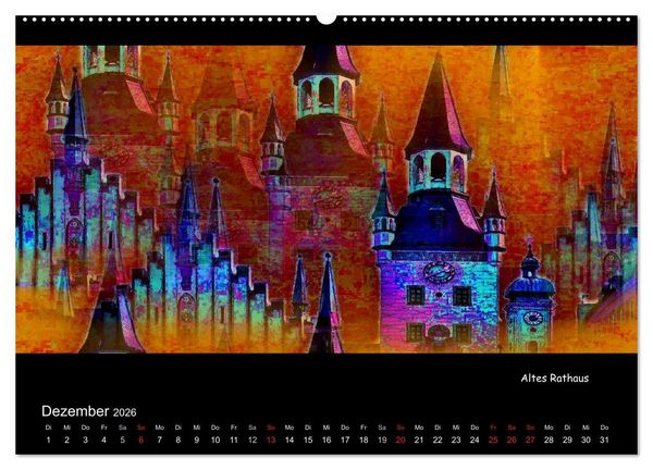 Produktbild: M&uuml;nchen digital (Wandkalender 2026 DIN A2 quer), CALVENDO Monatskalender