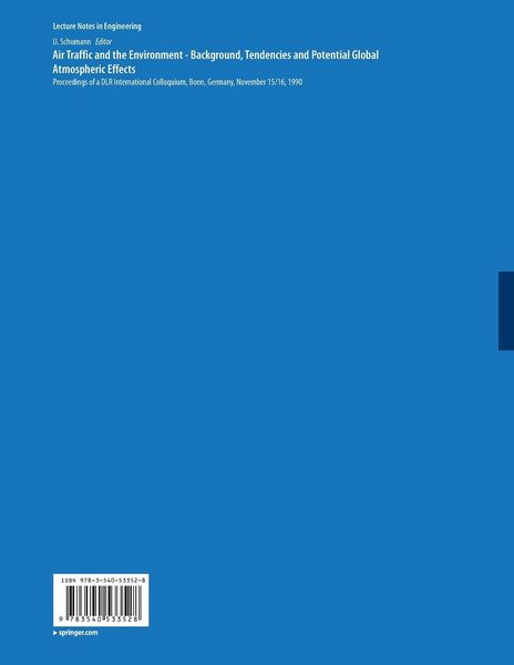 Produktbild: Air Traffic and the Environment &mdash; Background, Tendencies and Potential Global Atmospheric Effects