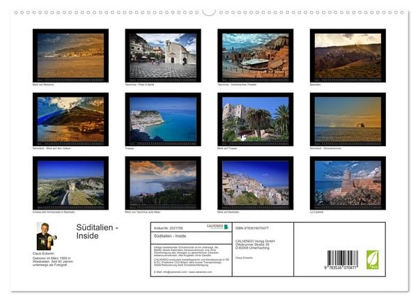Produktbild: S&uuml;ditalien - Inside (hochwertiger Premium Wandkalender 2026 DIN A2 quer), Kunstdruck in Hochglanz