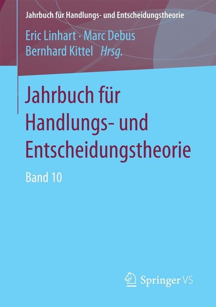 Produktbild: Jahrbuch f&uuml;r Handlungs- und Entscheidungstheorie
