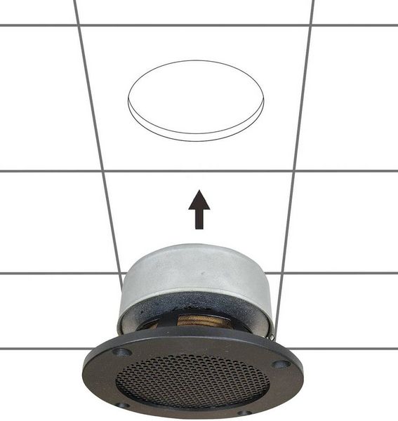 Produktbild: SpeaKa Professional DL-1117 Einbaulautsprecher 25W 8Ω Schwarz 1St.
