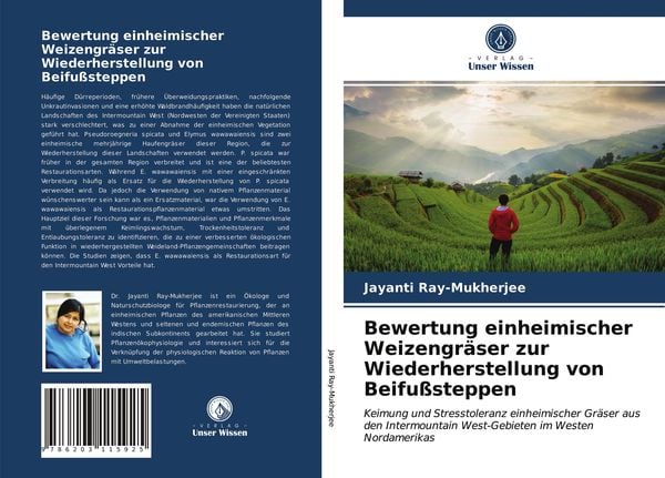 Produktbild: Bewertung einheimischer Weizengr&auml;ser zur Wiederherstellung von Beifu&szlig;steppen