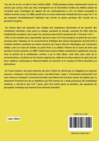 Produktbild: Qu'est-ce que l'art?