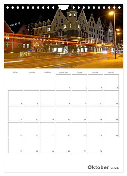 Produktbild: Die K&uuml;ste Norwegens - Terminplaner (Wandkalender 2026 DIN A4 hoch), CALVENDO Monatskalender