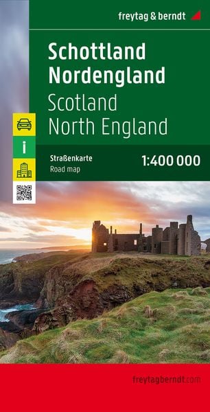 Schottland, Nordengland 1 : 400 000. Autokarte