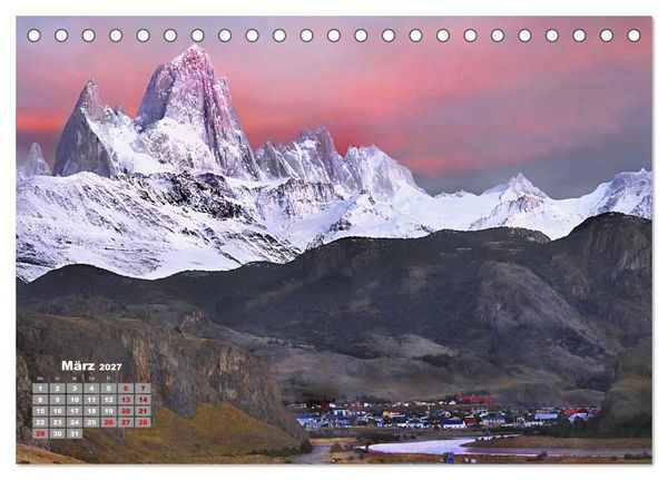 Produktbild: Patagonien NationalParks (Tischkalender 2027 DIN A5 quer), CALVENDO Monatskalender