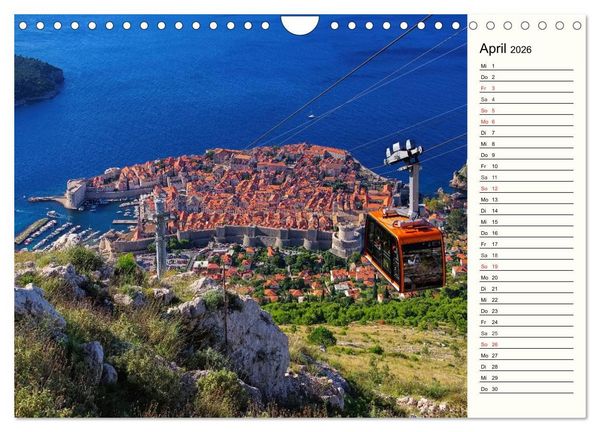 Produktbild: Dubrovnik - Perle der Adria (Wandkalender 2026 DIN A4 quer), CALVENDO Monatskalender