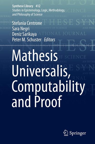 Produktbild: Mathesis Universalis, Computability and Proof