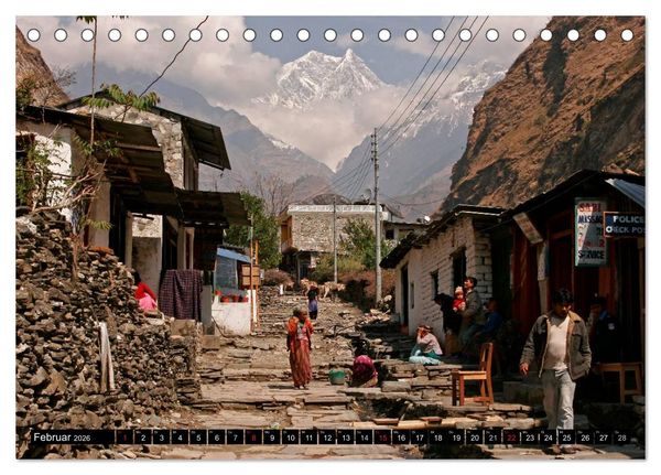 Produktbild: Nepal - Jomsom Trek (Tischkalender 2026 DIN A5 quer), CALVENDO Monatskalender