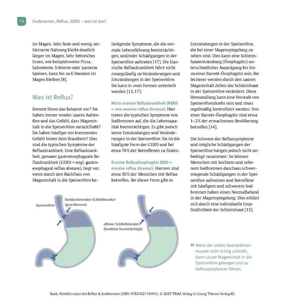 Produktbild: K&ouml;stlich essen Reflux und Sodbrennen