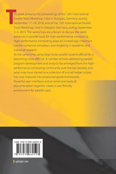 Produktbild: Tools for High Performance Computing 2018 / 2019
