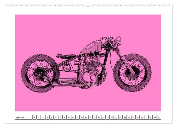 Produktbild: Motor Craft Motorr&auml;der (Wandkalender 2026 DIN A2 quer), CALVENDO Monatskalender