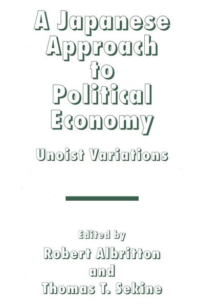 Produktbild: A Japanese Approach to Political Economy