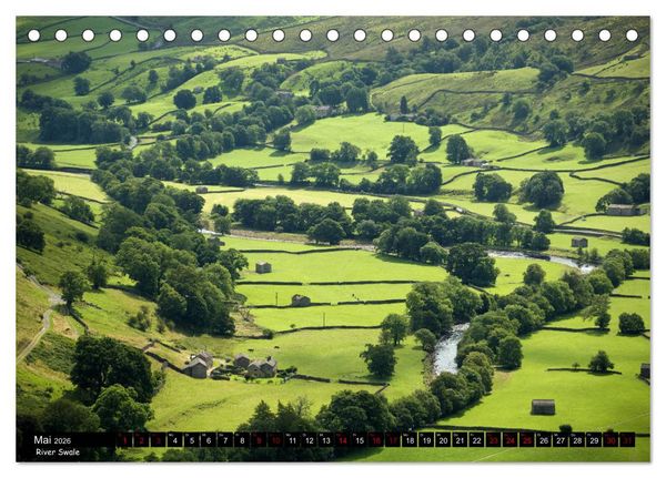 Produktbild: Traumhafte Yorkshire Dales (Tischkalender 2026 DIN A5 quer), CALVENDO Monatskalender