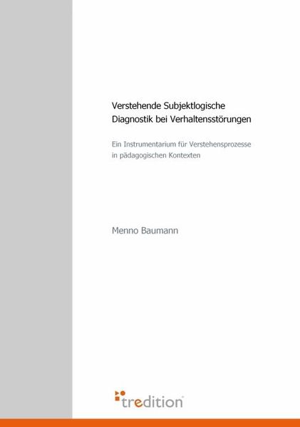 Produktbild: Verstehende Subjektlogische Diagnostik bei Verhaltensst&ouml;rungen
