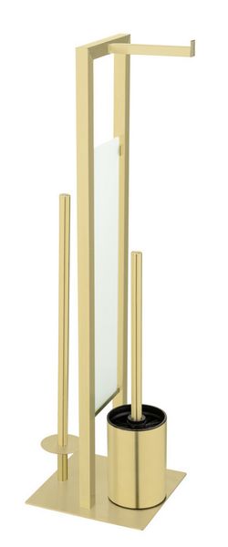 Produktbild: Stand WC-Garnitur Mod. Rivalta Gold, Edelstahl rostfrei